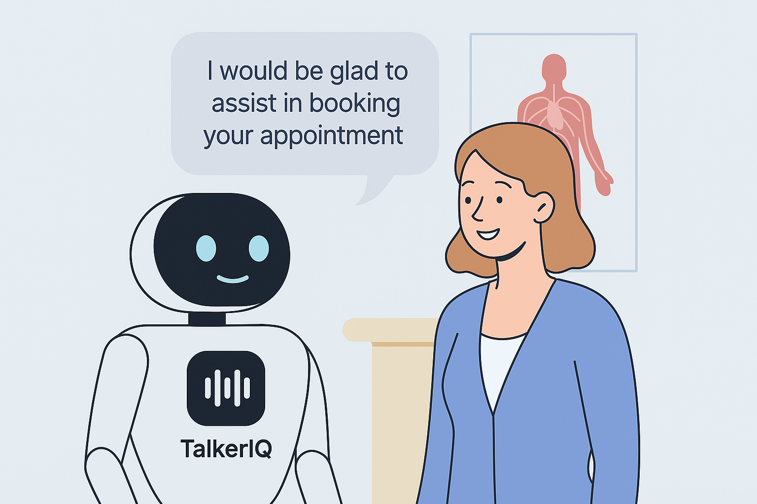 Boost Patient Engagement & Appointment Efficiency with Talker IQ Voicebot for Clinics